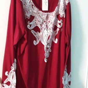 BEAUTIFUL WOMAN BLOUSE BY ROSEGAL, 4X, SIZE 22